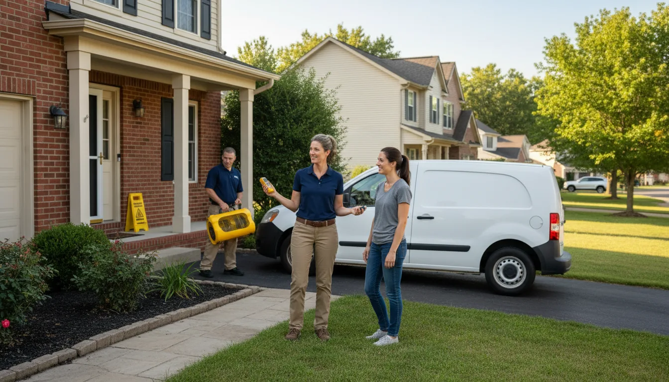 Residential water damage restoration in Frazee, MN